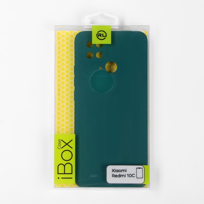 Чехол iBox Case, для телефона Xiaomi Redmi 10C, силиконовый, защита камеры, зеленый - фото 51460846