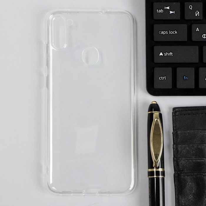 Чехол iBox Crystal, для телефона Samsung Galaxy A11, силиконовый, прозрачный - Фото 1