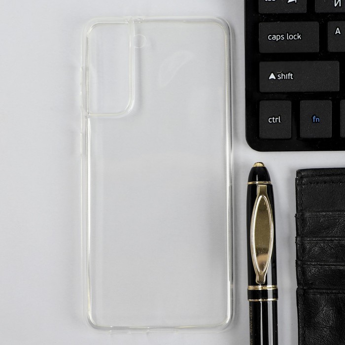 Чехол iBox Crystal, для телефона Samsung Galaxy S21, силиконовый, прозрачный - Фото 1