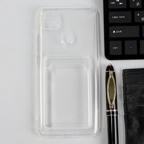 Чехол iBox Crystal, для телефона Xiaomi Redmi 9C, силиконовый, кардхолдер, прозрачный