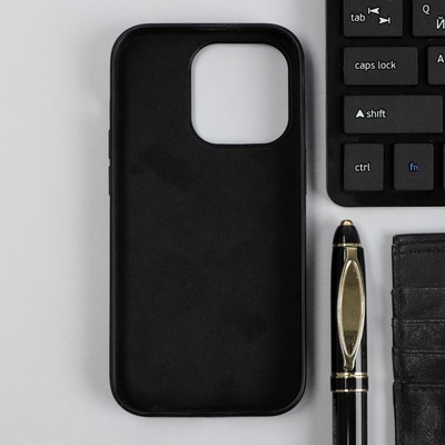 Чехол Red Line Ultimate, для телефона iPhone 14 Pro, силиконовый, микрофибра, черный