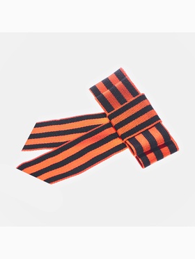 Георгиевская лента-бант «Вечный огонь», с булавкой (комплект 2 шт)