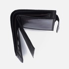 Портмоне мужское на магните, отдел для купюр, для карт, для монет, цвет чёрный - Фото 3