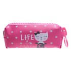 Пенал школьный на молнии "Котик", МИКС - фото 22092965