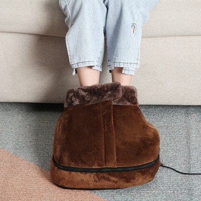 Массажёр-грелка для ног и тела LEM-07, 28 Вт, 2 в 1, вибрационный, от сети, коричневый