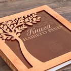 Родословная фото-книга «Книга нашего рода» с деревянным элементом, 27,5 х 25 см 9068973