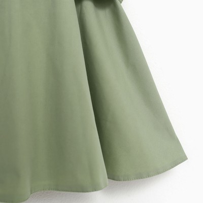 Платье для девочки двубортное KAFTAN, оливковое, рост 98-104 см