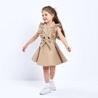 Платье детское двубортное KAFTAN, размер 30 (98-104 см), цвет бежевый - Фото 5