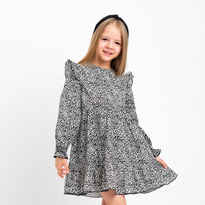 Платье детское KAFTAN Леопард, размер 30 (98-104 см)