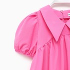 Платье детское с воротником KAFTAN, размер 30 (98-104 см), цвет ярко-розовый - Фото 9