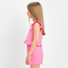 Комплект для девочки (топ, шорты) KAFTAN, р.30 (98-104 см), ярко-розовый - Фото 2