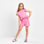 Комплект для девочки (топ, шорты) KAFTAN, р.30 (98-104 см), ярко-розовый - Фото 4
