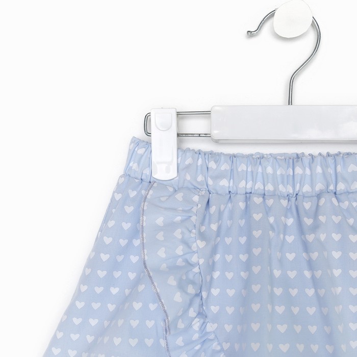 Комплект для девочки (топ, юбка) KAFTAN, размер 30 (98-104 см), цвет голубой - фото 1907669755