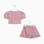 Комплект для девочки (топ, юбка) KAFTAN, размер 30 (98-104 см), цвет пудровый - Фото 6