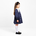 Платье с воротником для девочки KAFTAN: School collection, синее, размер 32 (110-116 см) - Фото 2