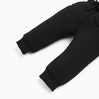 Костюм: толстовка и брюки Крошка, Я BASIC LINE, рост 68-74 см, черный - Фото 12