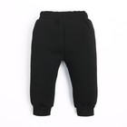Костюм: толстовка и брюки Крошка, Я BASIC LINE, рост 68-74 см, черный - Фото 13