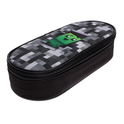 Пенал школьный, футляр, текстиль, 9.5×20.5×4.5 см «Пиксели»