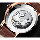 Часы наручные механические мужские, d-4.5 см, ремешок l-26 см, 3 АТМ, светящиеся - фото 23242616