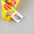 Игрушка для кошек с мятой «Пицца» из текстиля, 8,7х6,9 см - Фото 2