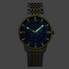 Часы наручные кварцевые мужские, d-4 см, ремешок l-26 см, 5 АТМ, светящиеся - фото 32192486