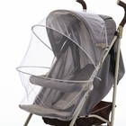 Москитная сетка с планкой, белая, окантовка серая - Фото 4