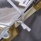 Москитная сетка с планкой, белая, окантовка серая - Фото 5