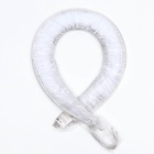 Москитная сетка с планкой, белая, окантовка серая - фото 65390431