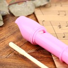 Блокфлейта Music Life, розовая, немецкая система, сопрано, 30 см - Фото 5