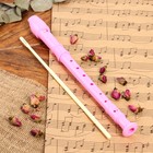 Блокфлейта Music Life, розовая, немецкая система, сопрано, 30 см - Фото 6