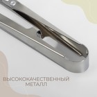 Ножницы для обрезки ниток Premium, стальные, 10,8 см, цвет серебряный - Фото 3