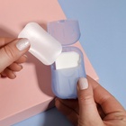 Мыло листовое, в пластинах, 18 (± 2) шт., в футляре, голубое - Фото 10