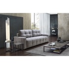 Диван прямой «СИМПЛ КЛЕТКА», спальное место 1600×2000 мм, ткань велюр vivaldi, цвет серый - Фото 5