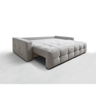 Диван прямой «СИМПЛ КЛЕТКА», спальное место 1600×2000 мм, ткань велюр vivaldi, цвет серый - Фото 7