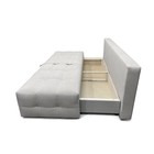 Диван прямой «ЛАЙН КЛЕТКА», спальное место 1600×2000 мм, обивка ткань велюр, цвет vivaldi светло - бежевый - Фото 3