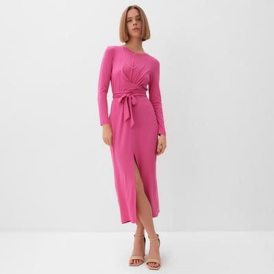 Платье миди женское MINAKU: Green trend, фуксия, размер 42