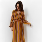 Платье миди женское MINAKU: Enjoy, жёлтое, размер 50-52 - фото 22094450