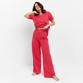 Пижама женская (футболка, брюки) MINAKU: Home collection цвет фуксия, р-р 42