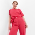 Пижама женская (футболка, брюки) MINAKU: Home collection цвет фуксия, р-р 50 - Фото 4
