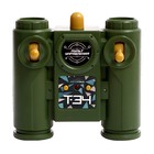 Танк радиоуправляемый Т34, работает от аккумулятора, свет и звук, цвет зелёный - фото 3893743