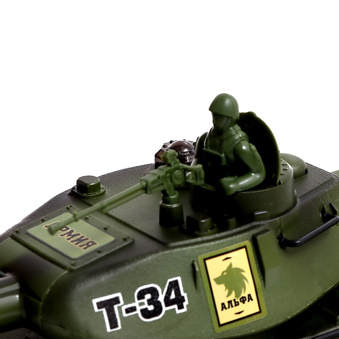 Танковый бой Т34 vs Tiger, на радиоуправлении, 2 танка, свет и звук - фото 1928125918