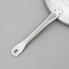 Сковорода, d=24 см, h=5 см, капсульное дно, антипригарное покрытие, индукция, нержавеющая сталь - Фото 3