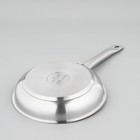 Сковорода, d=24 см, h=5 см, капсульное дно, антипригарное покрытие, индукция, нержавеющая сталь - Фото 4