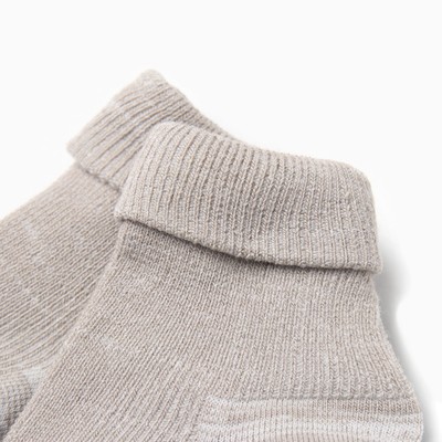 Набор детских носков «Крошка Я» BASIC LINE, 3 пары, размер 10-12 см, бежевый