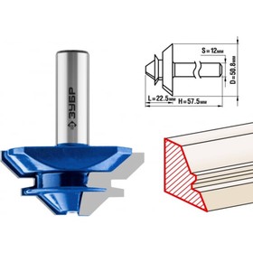 Фреза кромочная ЗУБР 28724-50.8, для углового сращивания, 50.8 x 22 мм