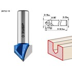 Фреза пазовая ЗУБР 28752-19, галтельная, V-образная, угол 90°, 19 x 17.5 мм - Фото 1