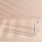 Органайзер для хранения, с ручками, 1 секция, 30 × 14 × 13 см, цвет прозрачный - Фото 5