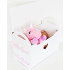 Сундук для игрушек «Сердце», цвет розовый - фото 10349565