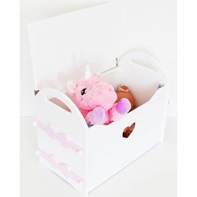 Сундук для игрушек «Сердце», цвет розовый