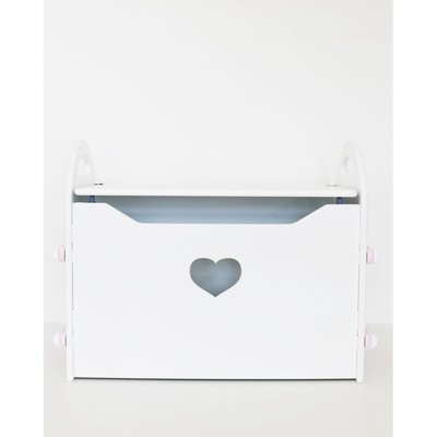 Сундук для игрушек «Сердце», цвет розовый